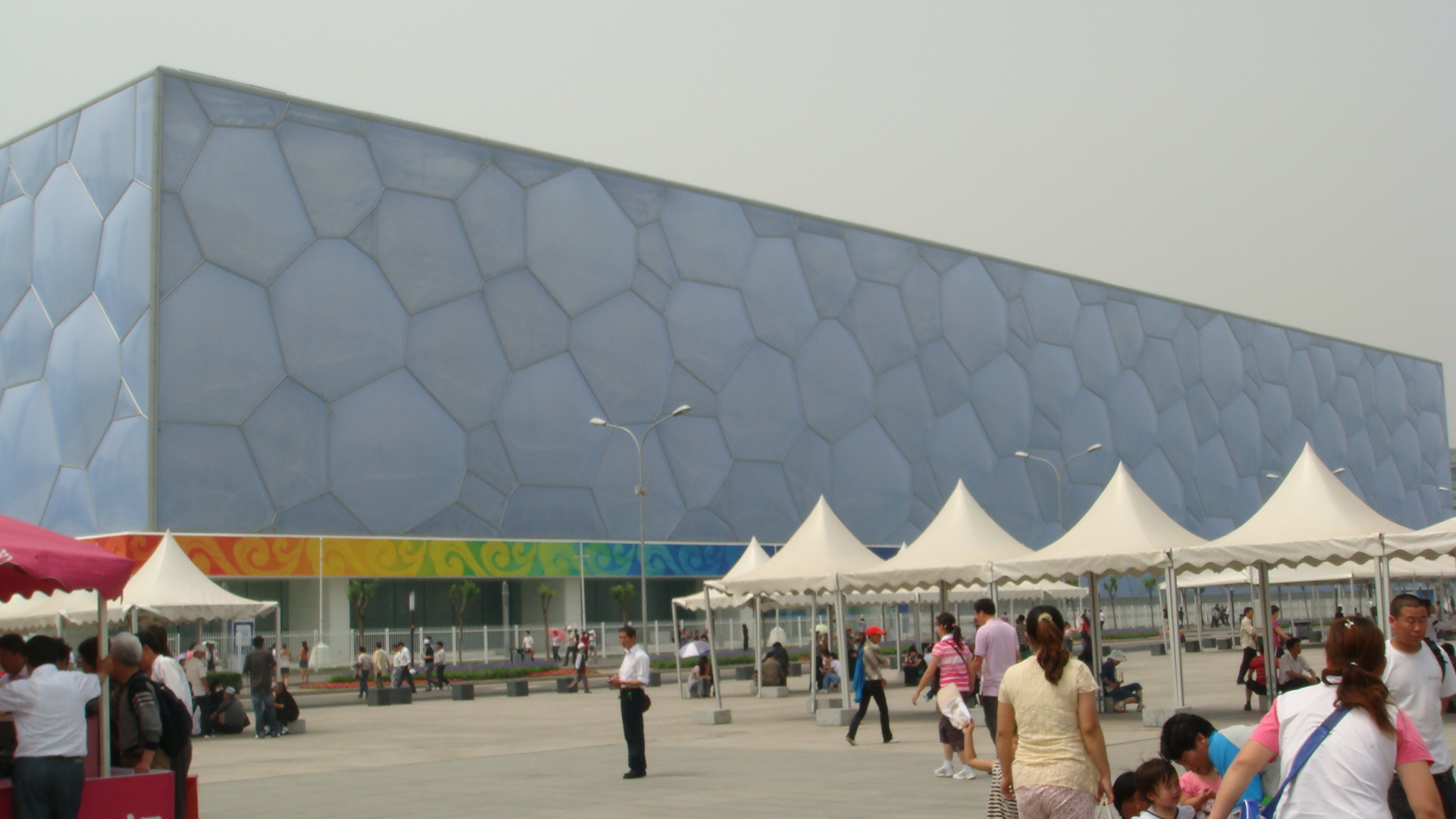 北京奥运建筑;水立方（游泳跳水比赛馆）